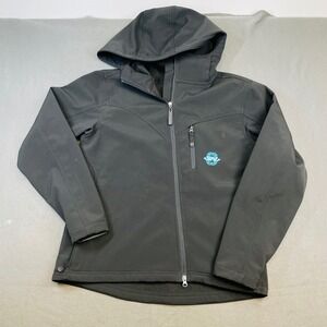 Sims Women Jacket Black‎ Polyester Large Softshell Hooded Snowboard gorpcore